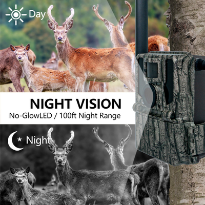 Keepguard 4G Cellular Wildlife Forest Trail Kamera dengan remote control APP 36MP 2K/30fps Wild Game