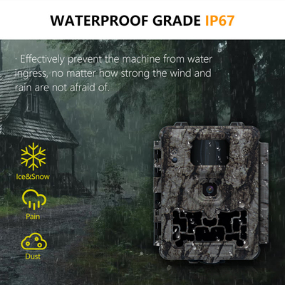 KW561 Wildlife Trail Infra Cam Mini 30MP 0.25s Kecepatan Resolusi Video 4K Waterproof CMOS Sensor SD Memori Penglihatan malam
