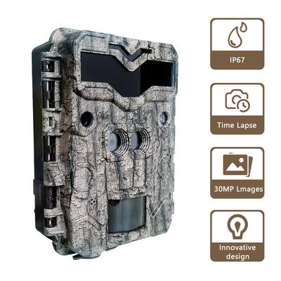 KW698A kamera jejak berburu dual-lens 2-sensor kamera pengintai 4K game kamera penglihatan malam