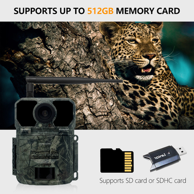 Kamera uji coba nirkabel 4G OEM/ODM KW895 30MP 0.25s kecepatan pemicu built in SIM card IP67