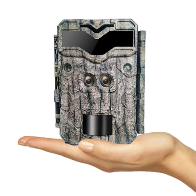 KW698A kamera jejak berburu dual-lens 2-sensor kamera pengintai 4K game kamera penglihatan malam