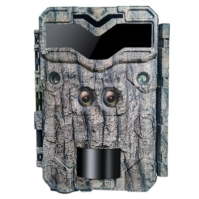KW698A kamera jejak berburu dual-lens 2-sensor kamera pengintai 4K game kamera penglihatan malam