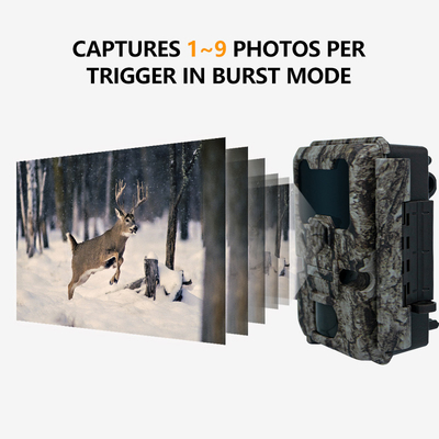 KW865 WIFI Hidden Camera Outdoor Wireless Hunting Camera IP67 20MP Trail Camera yang Mengirim Gambar ke Anda