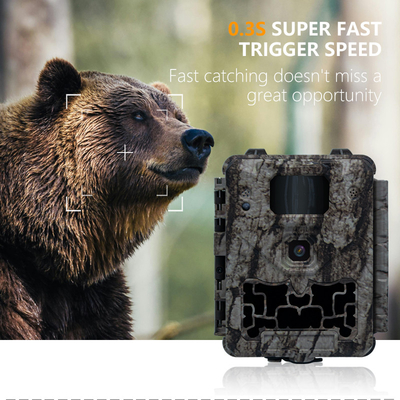 KW561 Trail Infra Cam Mini 30MP 0.25s Kecepatan Resolusi Video 4K Waterproof CMOS Sensor SD Me