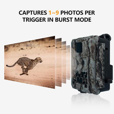 Fast Trigger Time Kamera Berburu 30MP dengan Video Foto dan Mode Video Foto untuk Pelacakan Margasatwa Kamera Berburu HD