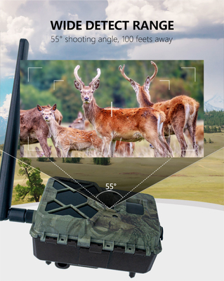 2024 terbaru kamera uji coba nirkabel 4G OEM/ODM KW886 24MP 0.1s pemicu 120ft Night Range built in SIM card kamera satwa liar