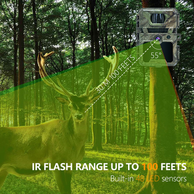 KW571 Mini Kamera berburu nirkabel IP67 Sensor CMOS Tanpa Sinar Kartu SD Game siluman hutan murah rendah