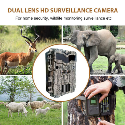 Kamera Perburuan HD Keepguard Dual-Lens 32MP No-Glow LED Trail Camera 1080P Night Vision Kamera Game Perburuan untuk Margasatwa