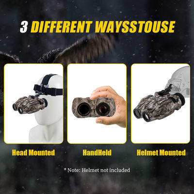 Kemampuan penglihatan malam • Layar dengan resolusi tinggi • Visibilitas jarak jauh • Desain tahan lama dan kokoh yang cocok untuk digunakan di luar ruangan • Kontrol yang mudah dioperasikan • Baterai isi ulang