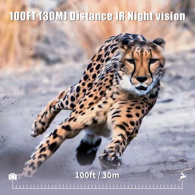 Kamera berburu inframerah 30MP1080P Kamera game lensa ganda untuk perangkap satwa liar di luar ruangan Kamera IR tahan air 940nm