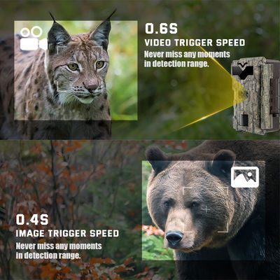 Kamera Berburu HD Lensa Ganda 32MP Game 4K No Glow Wildlife Camera