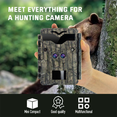 Kamera Berburu HD Lensa Ganda 32MP Game 4K No Glow Wildlife Camera