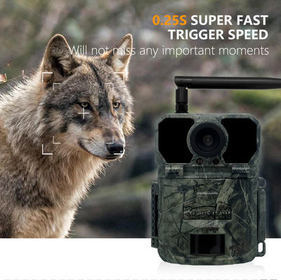 No Glow 0.26s 4G Trail Camera Waterproof Ip65 4g 0.25s GSM MMS