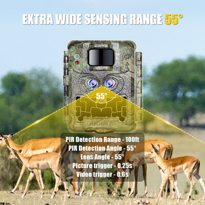 IP66 Waterproofing Kamera berburu dengan layar 24 inci infrared night vision untuk pengamatan dan keamanan satwa liar