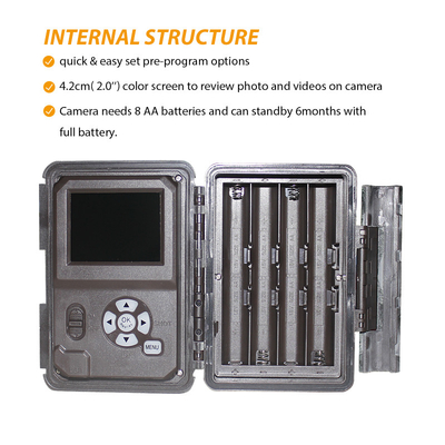 Asli 13MP CMOS Dual Lens Trail Kamera Kamera Berburu 0.3s Nigh Vision Kamera Satwa Liar