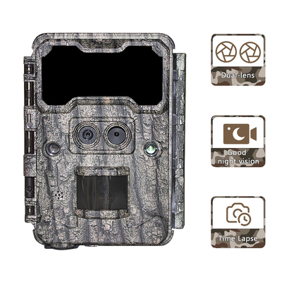 Asli 13MP CMOS Dual Lens Trail Kamera Kamera Berburu 0.3s Nigh Vision Kamera Satwa Liar