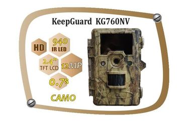 Red Glow IR LEDs IP54 Waterproof Trail Camera Untuk Berburu Rusa, Waktu Pemicu 0,7 detik