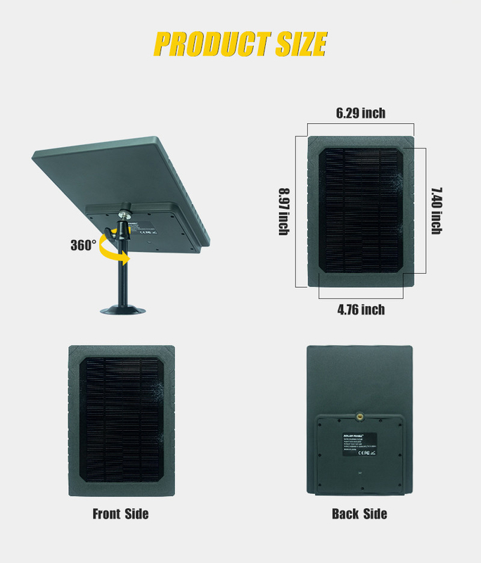 KS26 12W panel surya daya tambahan ABS25 bahan tahan api IP67 tahan air multi-interface koneksi