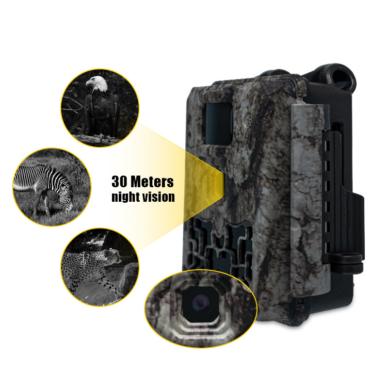Wildlife Trail Kamera Tidak bersinar 30MP Gambar 1080P Video Waterproof IP67 hingga 512GB Storage Harga kompetitif Kamera berburu
