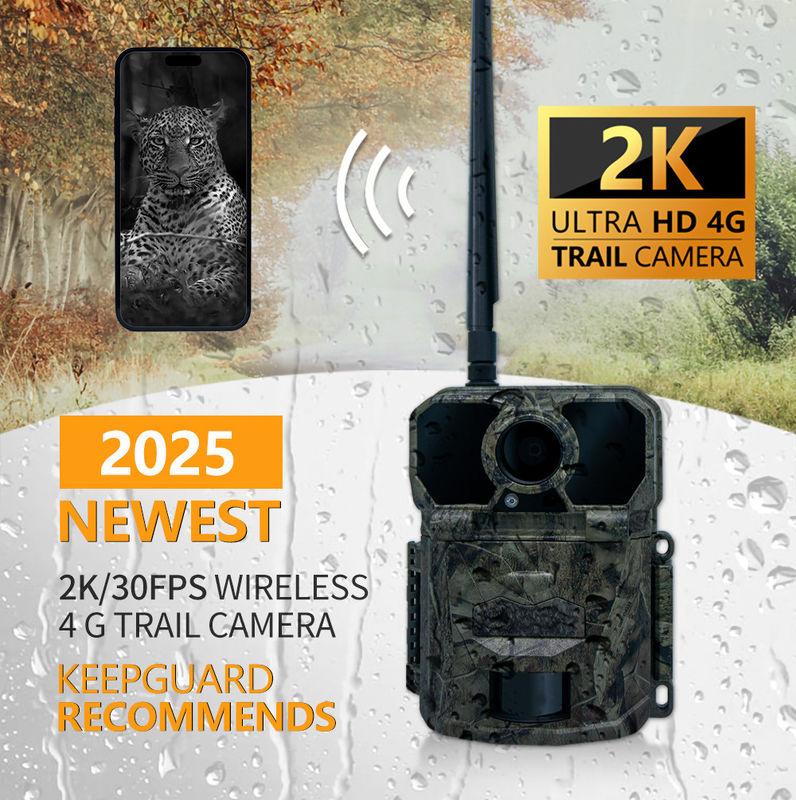 2024 Kamera uji coba nirkabel 4G terbaru KW896 30MP 0.15s kecepatan pemicu 100 kaki jarak malam tahan air IP65 kamera berburu