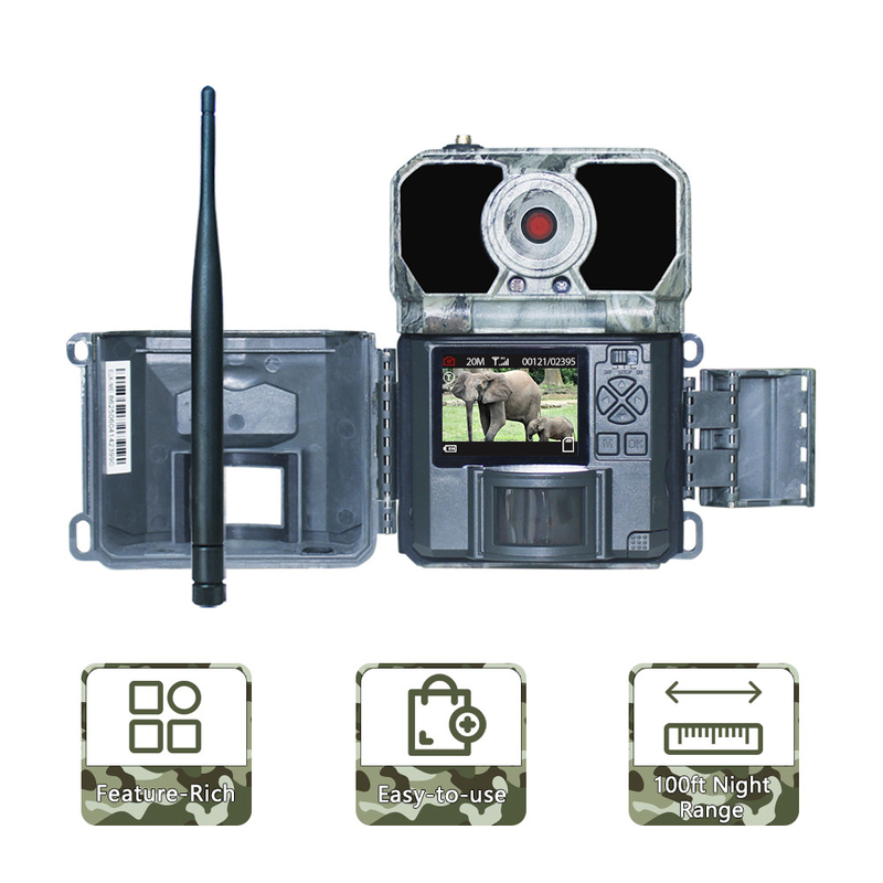 4G Trail Sports Action Camcorder SMTP 25m IR MMS GPRS Dengan Kartu Sim Seluler