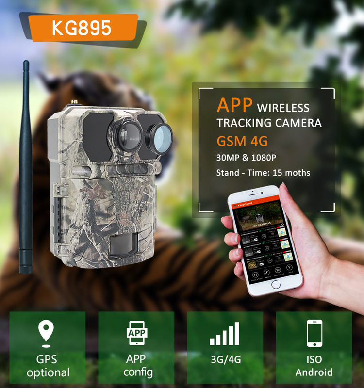 LCD Display 4G Trail Camera Programmable 940nm NO GLOW ICCID FTP SMTP MMS APP kontrol aksesoris berburu